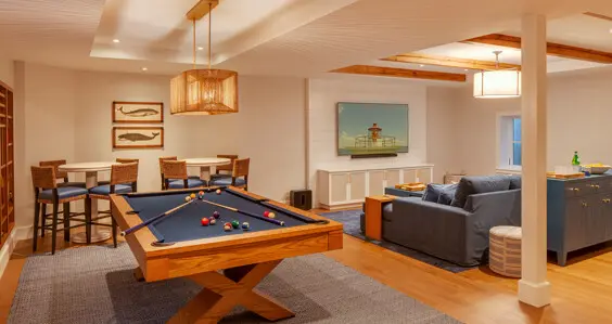 The existing house was set on a new foundation, making room for a full walkout basement and significantly expanding the home’s usable square footage.